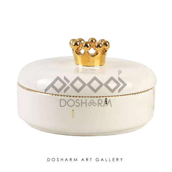 شکلات خوری سفید شطرنج سایز ۳ (33516)