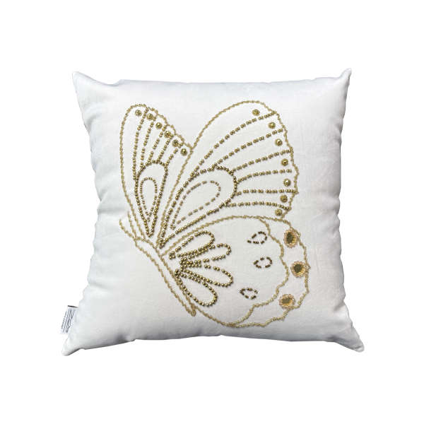 کوسن پروانه بال بسته کرم (70102)