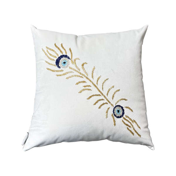 کوسن پر و دوچشم کرم (70076)