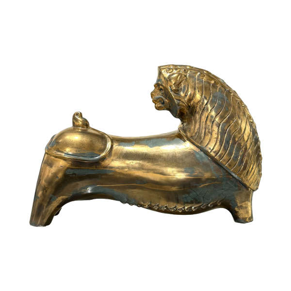 شیر ایرانی پتینه طلا سبز (42220)