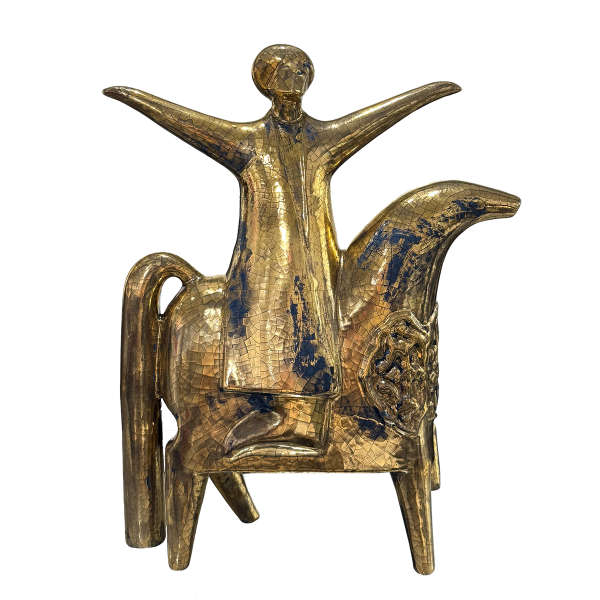 اسب و سوار پتینه طلا (3028)